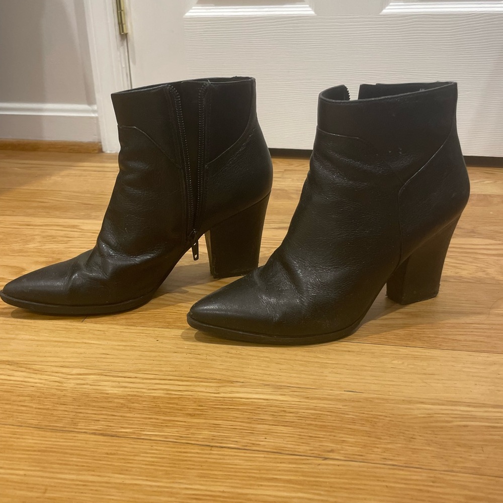 Nine West leather booties, size 6